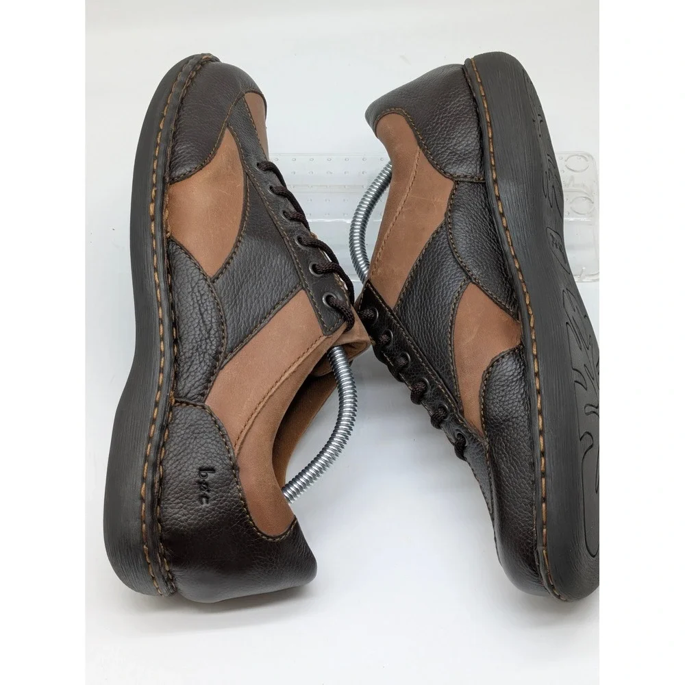 b.o.c. by Born Men's Brown Leather Lace Up Comfort Shoes Size 11 EU 43 Casual